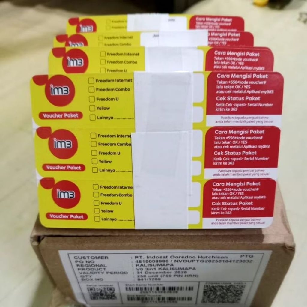 Vocer kosong indosat / vocer blank / zero blank