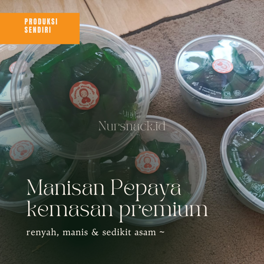

Manisan Pepaya Muda Kemasan Premium