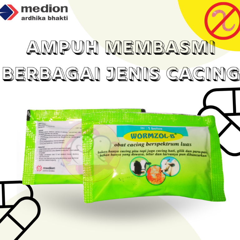 WORMZOL B | OBAT CACING SAPI | MEDION