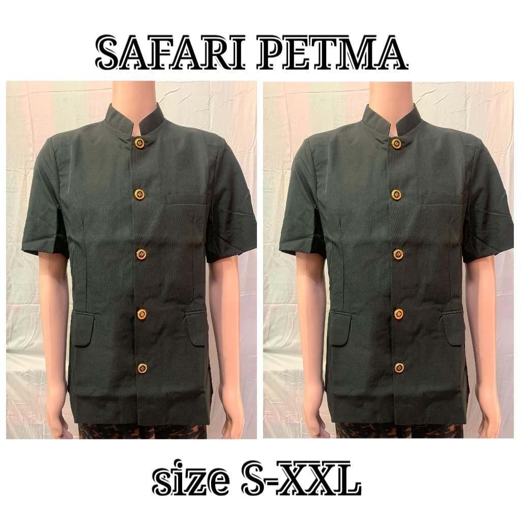 Kemeja Safari Bali Pria Dewasa