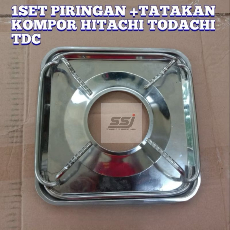 TATAKAN PIRINGAN DUDUKAN KOMPOR GAS HITACHI TODACHI TDC KAKI KOMPOR STAINLESS