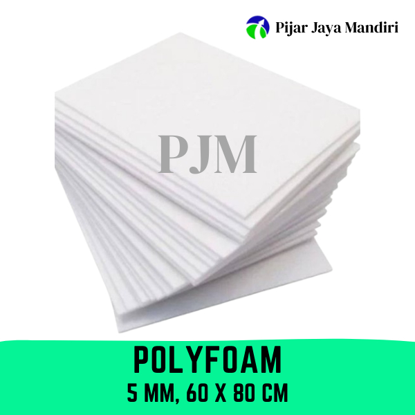 

Polyfoam 5mm Ukuran 60x80 cm 50x50 cm Lembaran