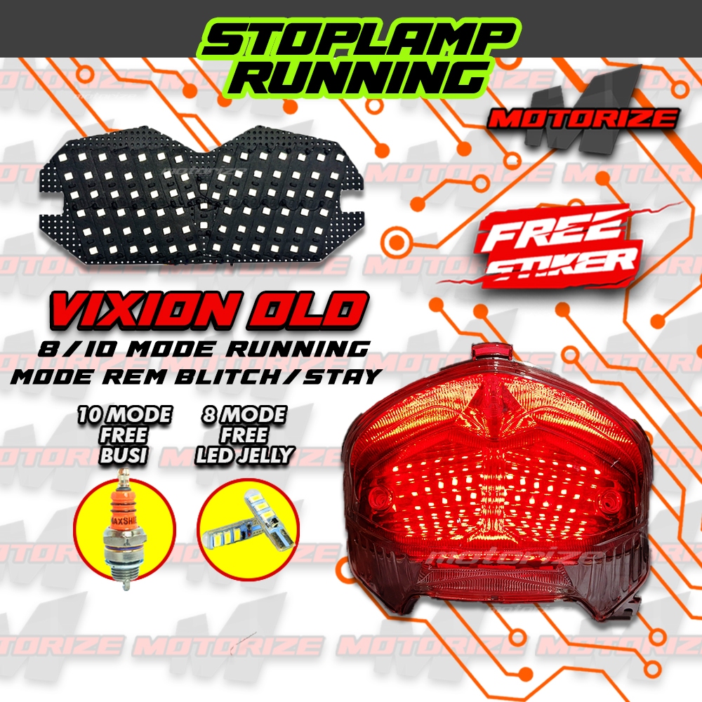 STOPLAMP RUNNING VIXION OLD LAMPU LED REM BELAKANG MOTOR VARIASI MOTORIZE