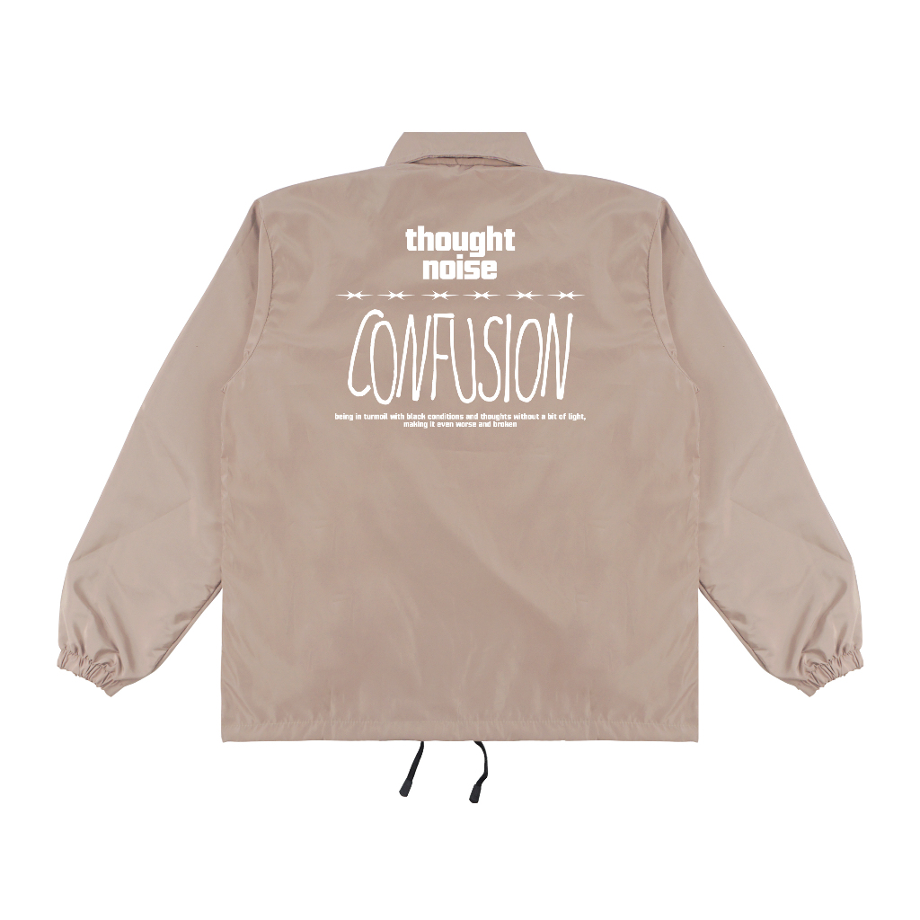 Troy Company Coach Jacket Confusion Khaki - Jaket Windbreaker Coklat Khaki WN 3132