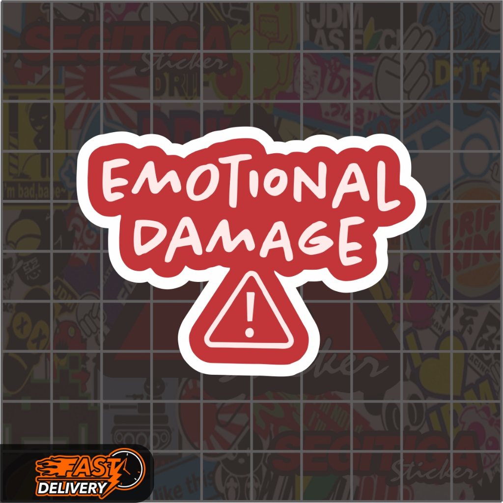 

Sticker Emotional Damage Ukuran 7 x 5 Cm