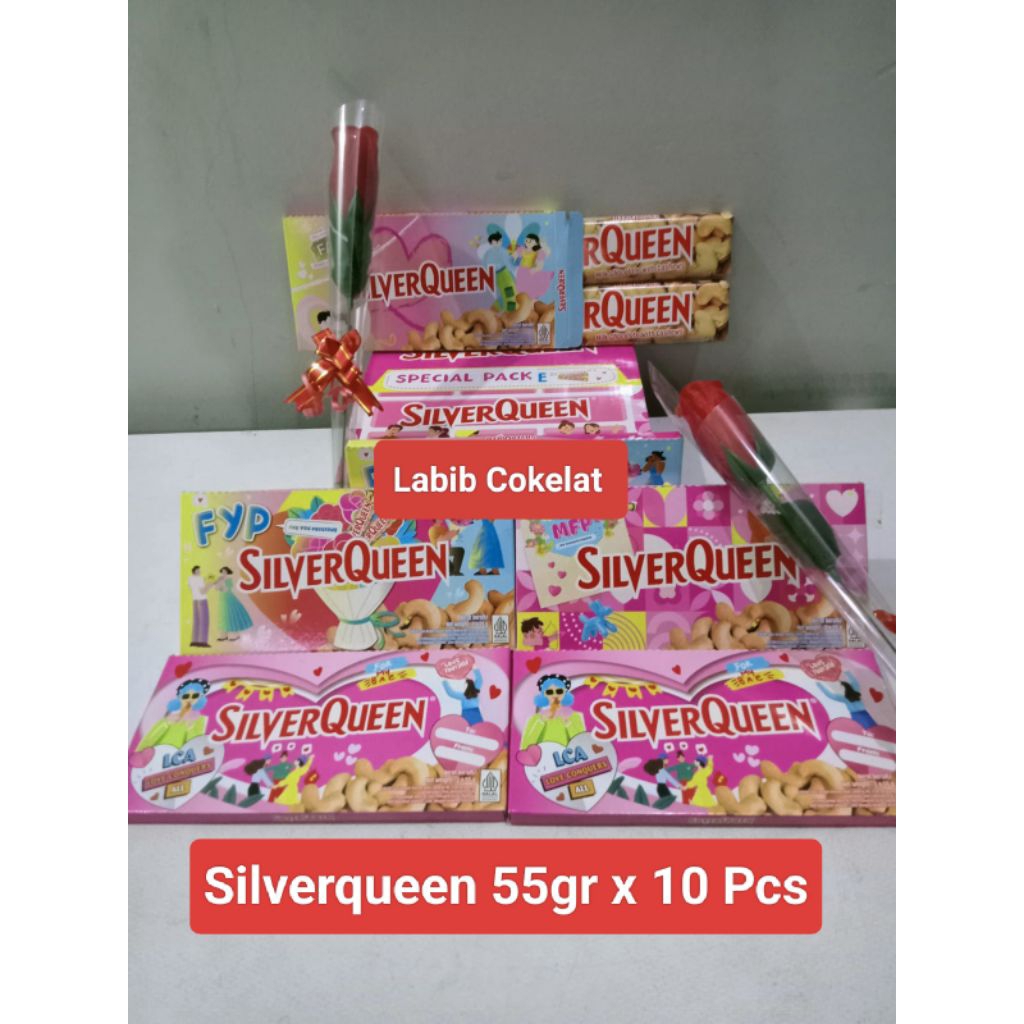 

Silverqueen Cashew 55gr x 10 Pcs edisi special pack