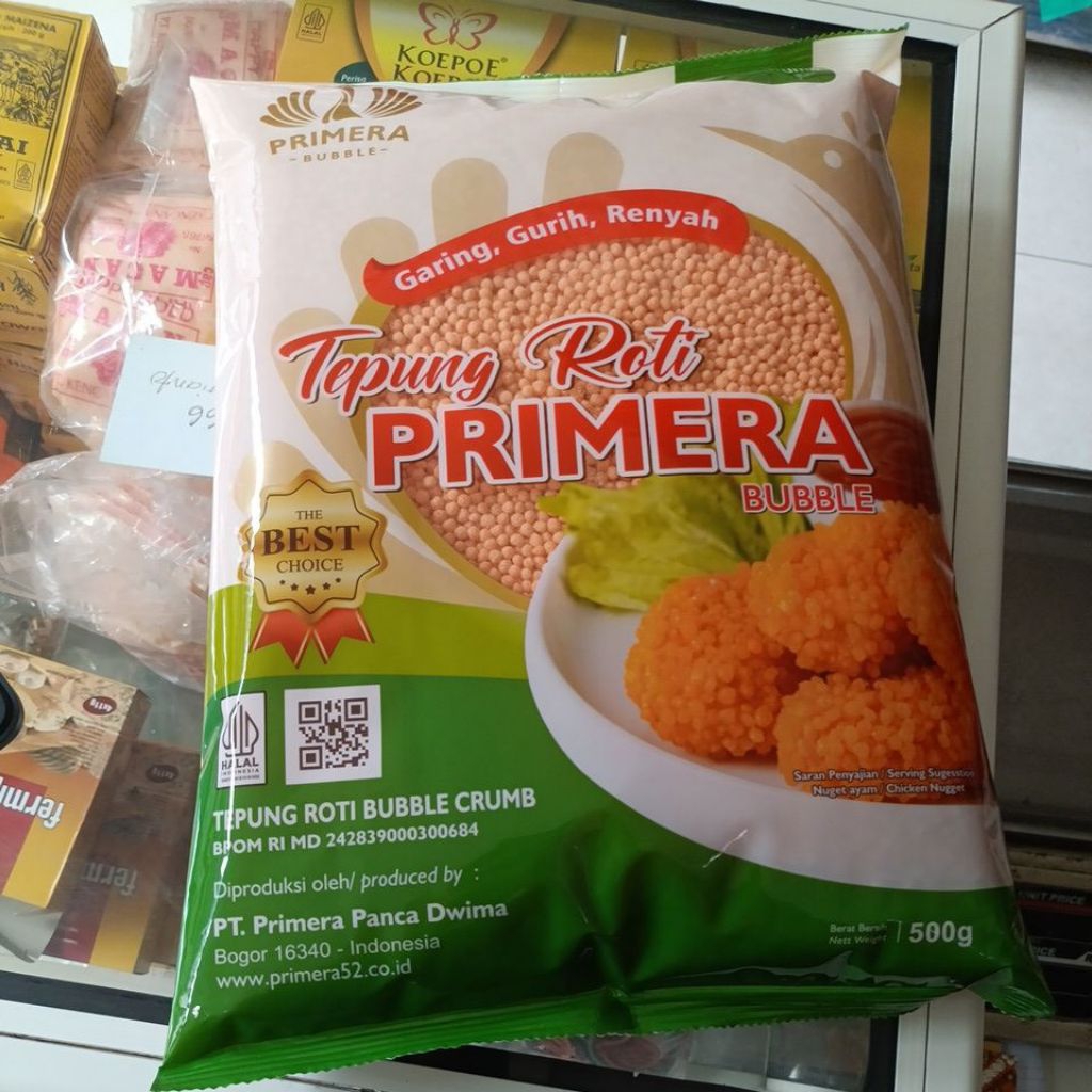 

Tepung Roti Primera BUBBLE kemasan 500 gram
