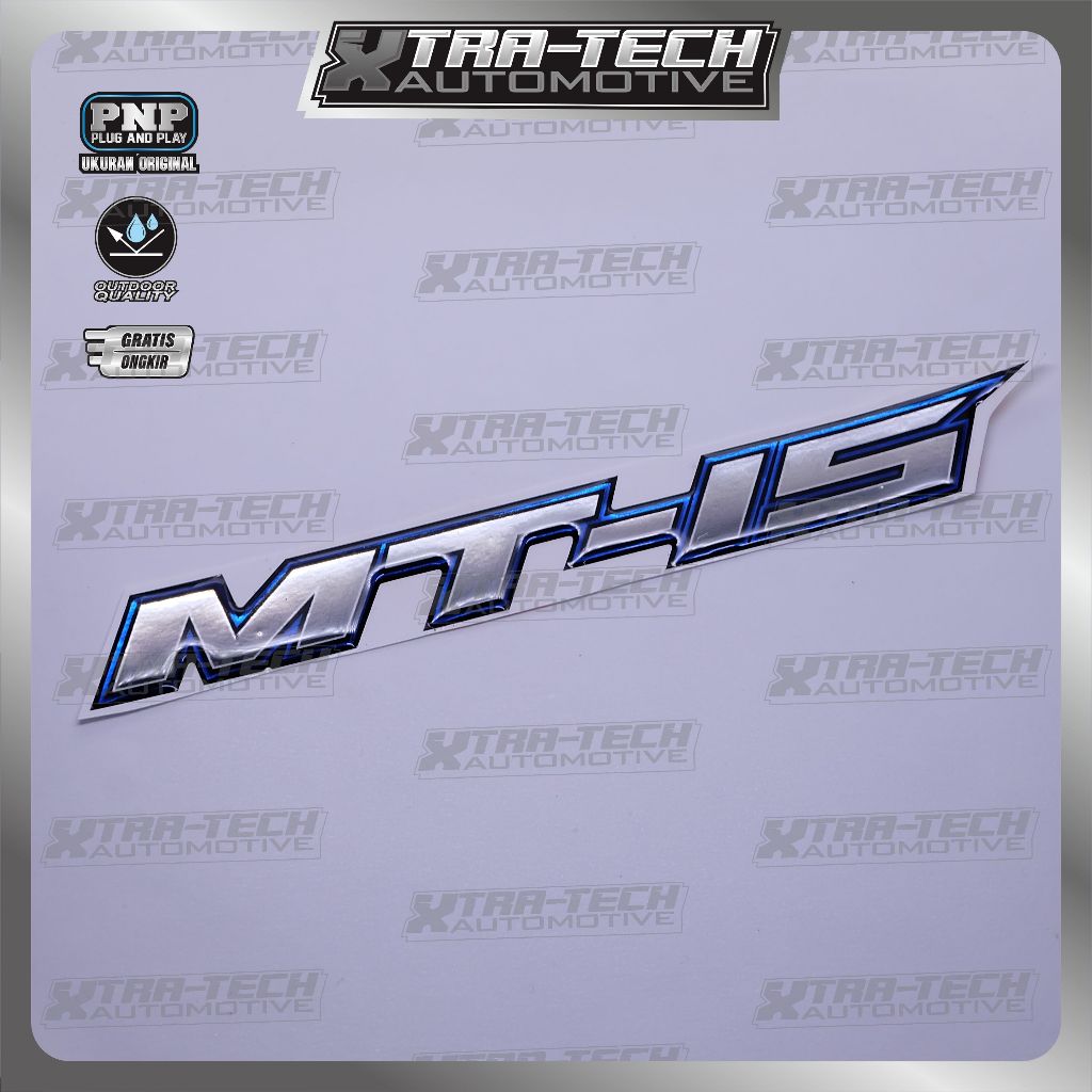 Emblem yamaha mt 15 / emblem timbul yamaha mt 15 / emblem mt 15 / emblem yamaha mt 15 / stiker logo 
