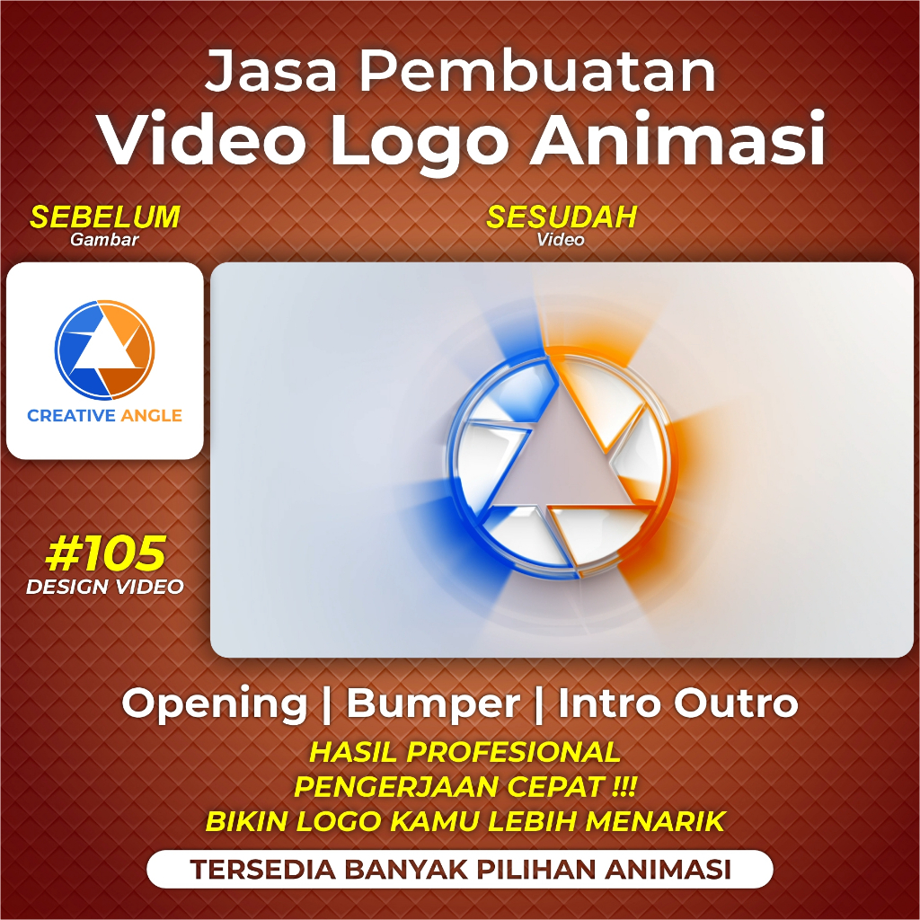 Jasa Edit Video Animasi Opening Intro Outro UMKM Perusahan Organisasi Instansi