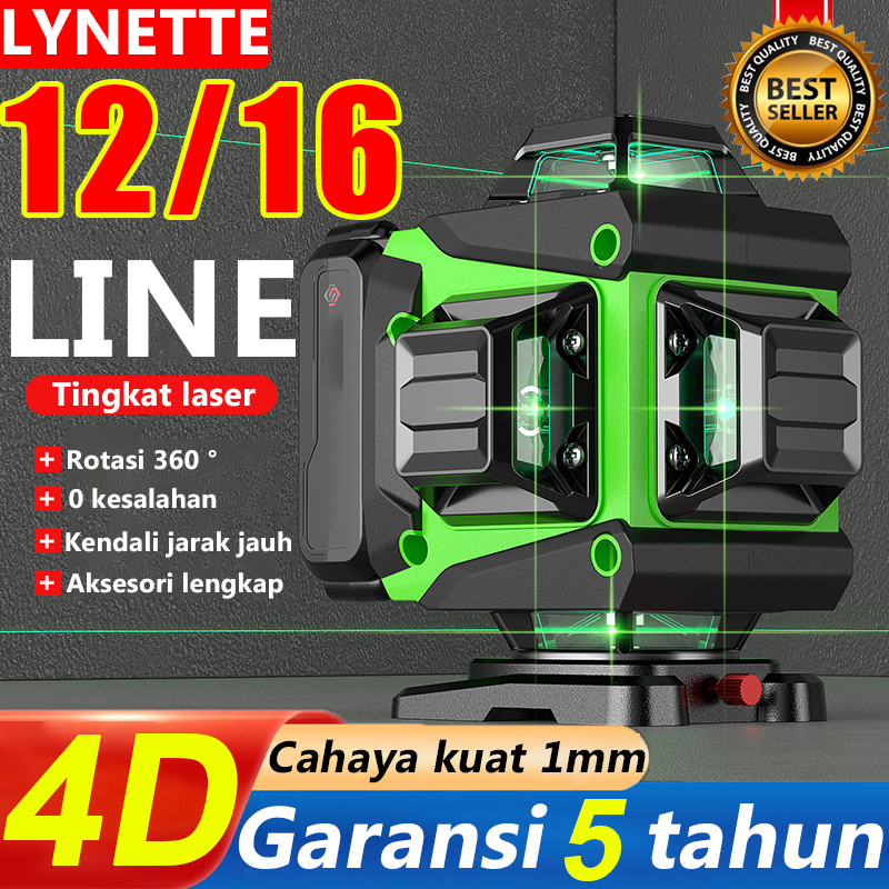 Garansi 5 tahun MAKITA Laser Level 4D 12/16 Line Bangunan Waterpass Digital Meteran  Leveling Multif