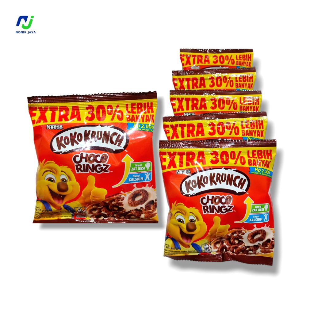 

Forcysn ( Stok ) Koko Krunch Choco Ringz Renteng Isi 10 Pcs@22G
