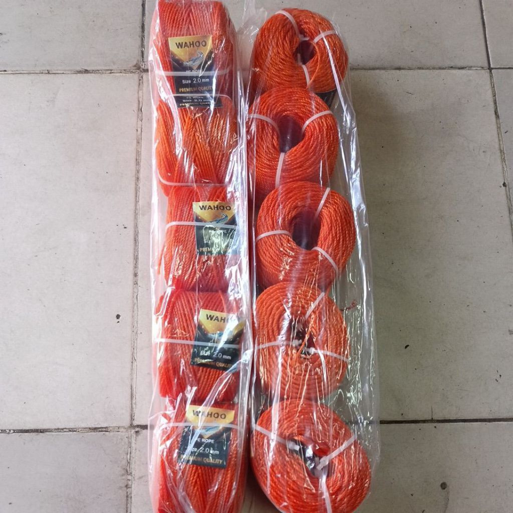 

Tali Tambang Plastik PE 2 mm 1 roll (-/+100 M)