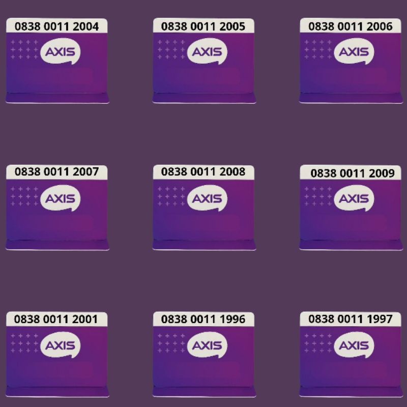 Nomor cantik axis seri tahun