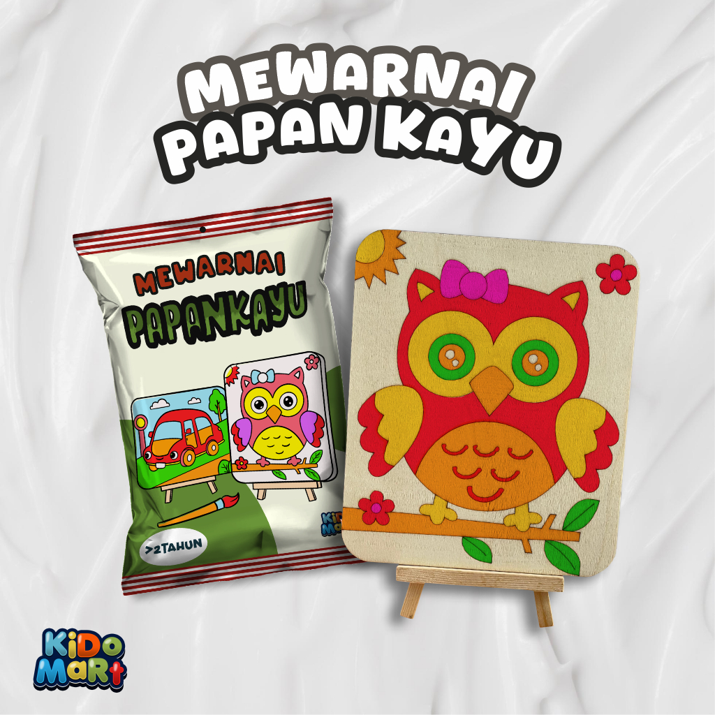 MEWARNAI PAPAN KAYU | PAPAN KAYU BERKARAKTER | MAINAN ACTIVITY | HAMPERS MAINAN