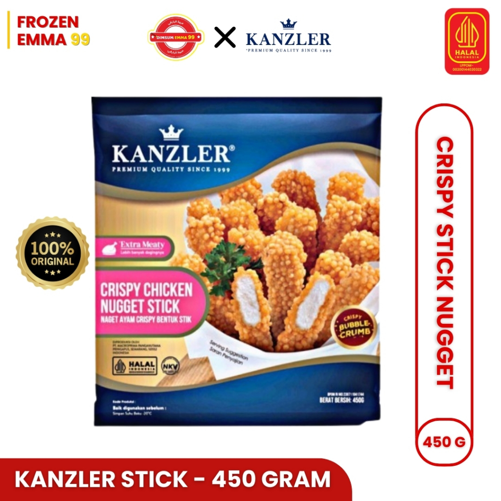 

Kanzler Crispy Stick Nugget 450g – Nugget Premium dengan Sensasi Renyah