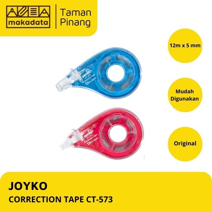 

JOYKO CORRECTION TAPE / STIPO KERTAS / TIPE-X CT-573 (1 PCS)
