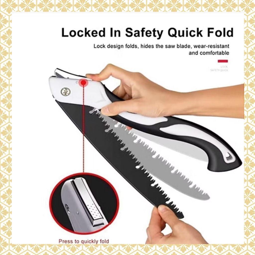 GERGAJI PISAU LIPAT GERGAJI LIPAT KAYU SERBAGUNA GERGAJI LIPAT PORTBALE GERGAJI TANGAN MINI FOLDING 