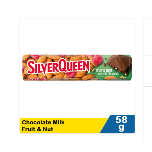 

silver queen chocolate milk fruit & nut 58g