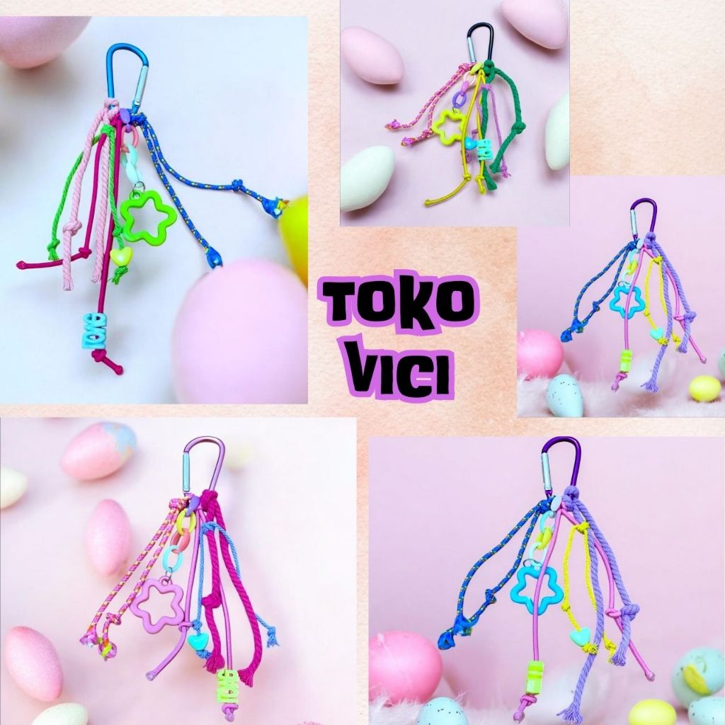 Gantungan Tas Sekolah Anak Gantungan Kunci Tali