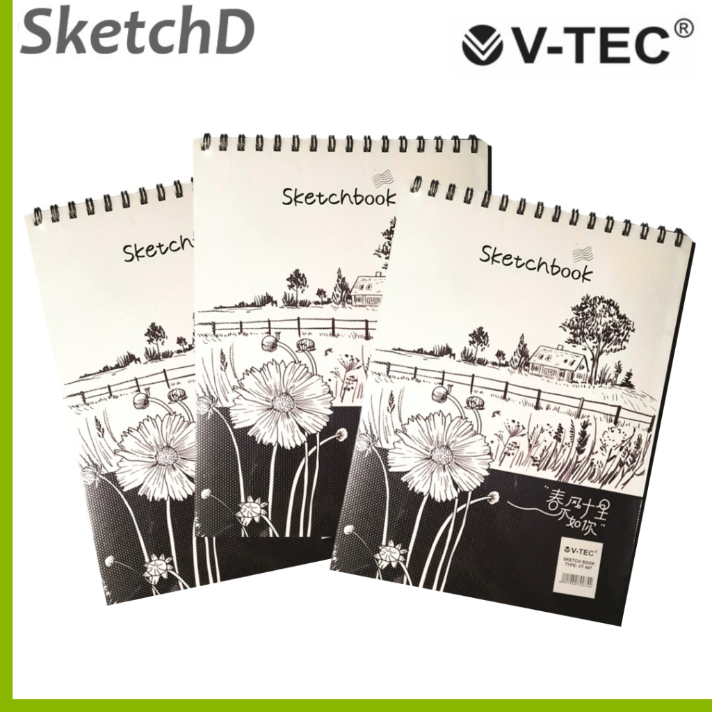 

Buku Gambar A4 Vtec 160 gsm V-tec Sketch Book 30 lembar Drawing Book