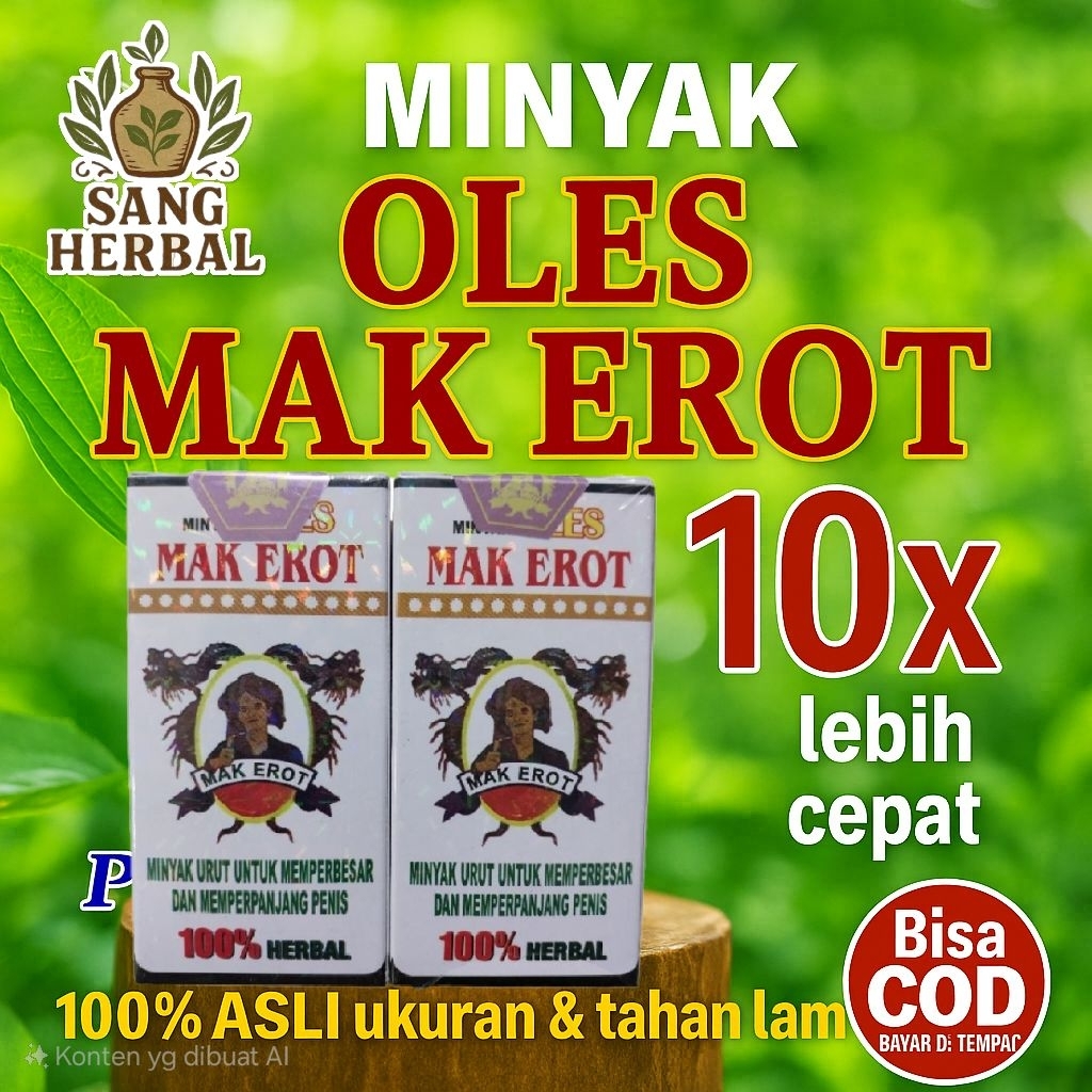 Minyak Oles Herbal MAK EROT – Minyak Tradisional  BPOM 60ml