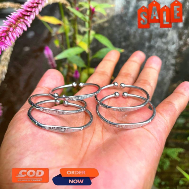 Gelang Monel Rajah Sulaiman anak dewasa remaja