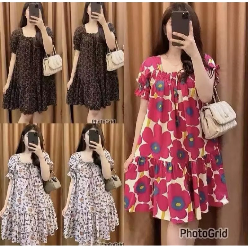 DASTER LOMITA LENGAN PENDEK | DRESS LENGAN PENDEK