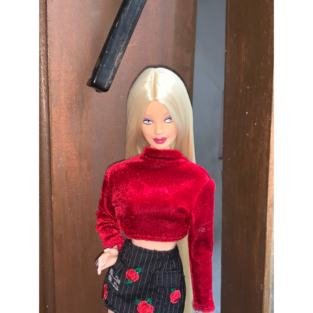 wig barbie reroot barbie rambut barbie kepala barbie perfect part only blonde