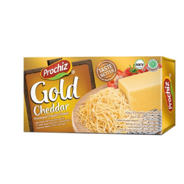 

Prochiz Gold Keju Cheddar Olahan Box 160g Murah