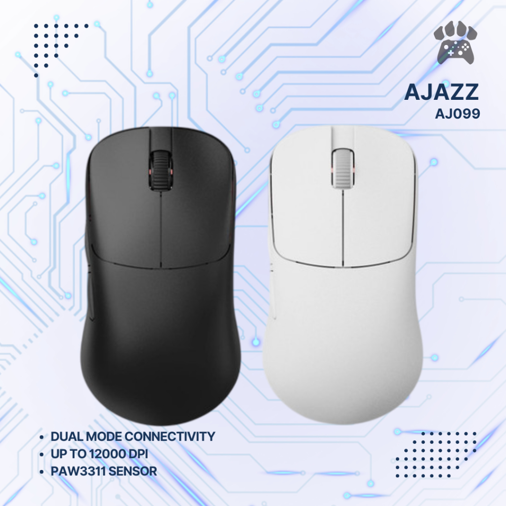 Ajazz AJ099 Ultra Lighweight Dual Mode Gaming Mouse