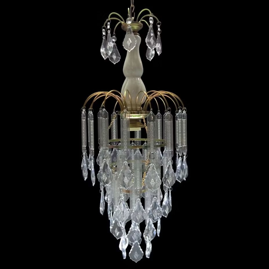 Lampu Hias Gantung Lampu Kristal Akrilik Dekorasi Ruangan Tenda Pesta Lampu Plafond