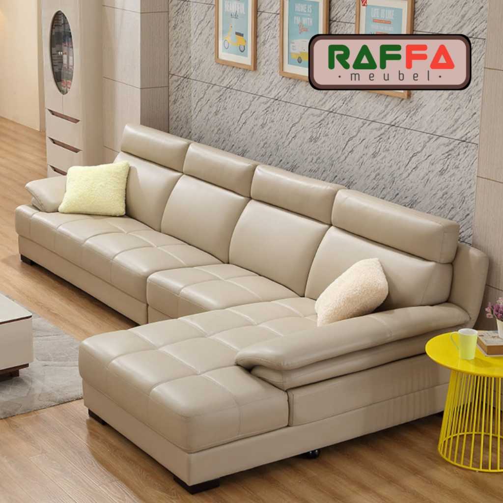 L34 RAFFA MEUBEL - Sofa Kulit Premium - Sofa Minimalis Modern - Sofa Model Terbaru - Nyaman Dipakai