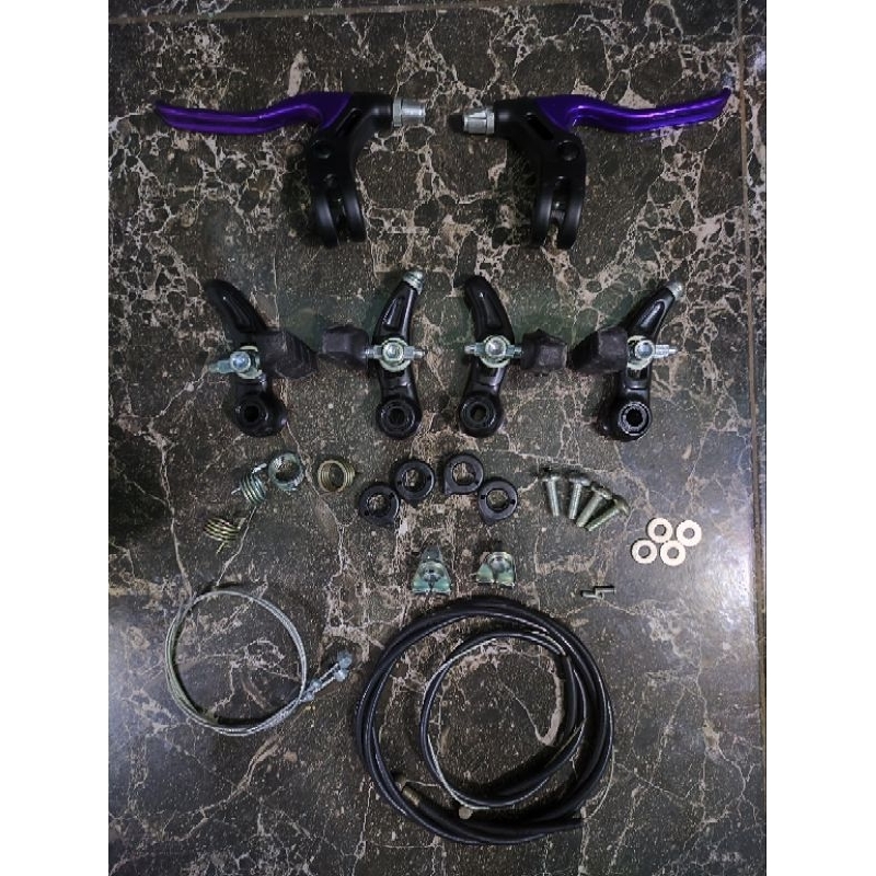 Cantilever Rem Brake Set Horng Ren TW Alloy Taiwan Original Jadul Vintage MTB Federal Minion Commute