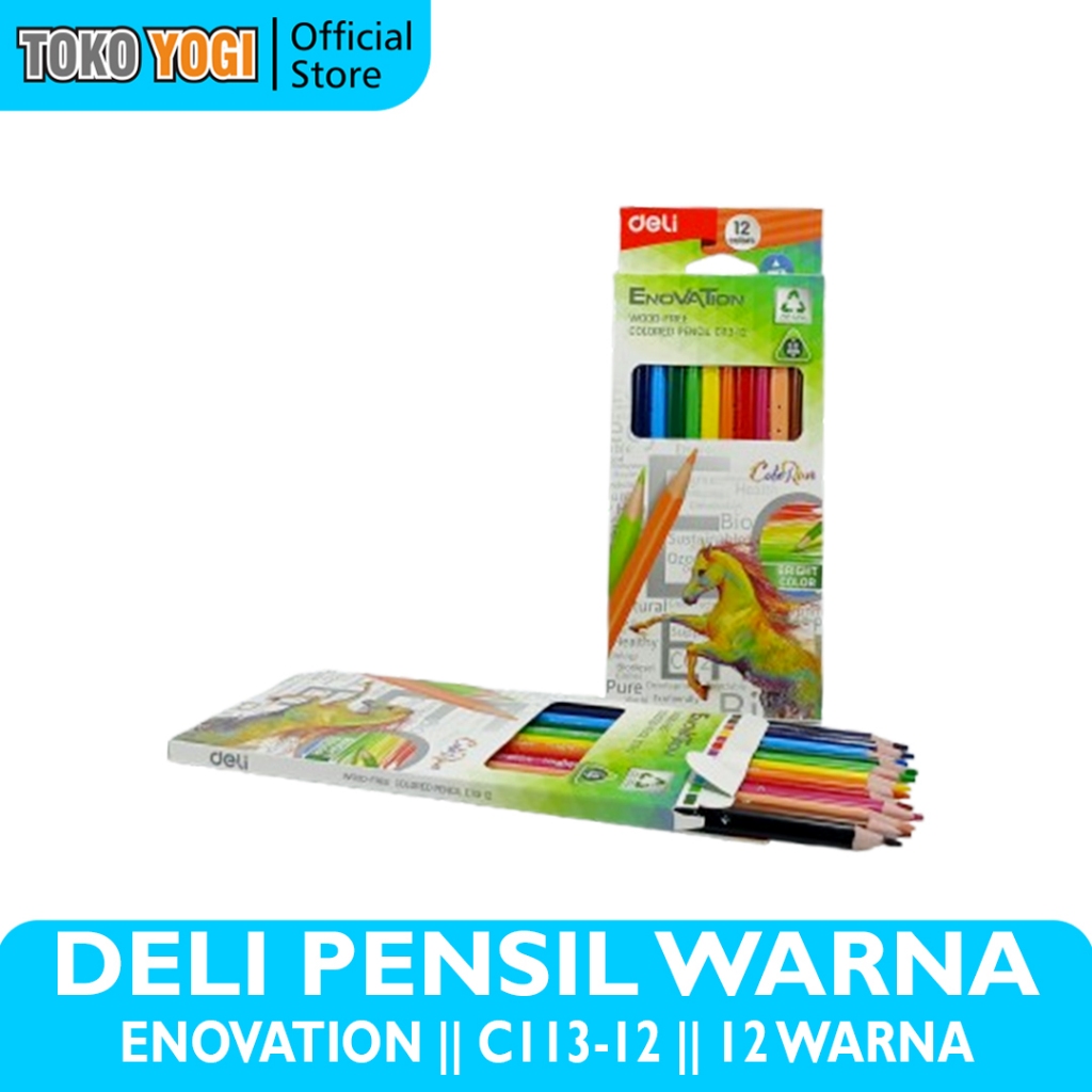 

DELI PENSIL WARNA C113-12 ENOVATION 12 WARNA 0.3mm