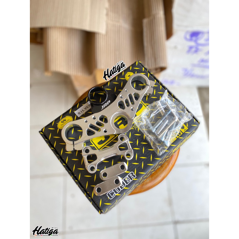 SEGITIGA T ATAS NINJA R SS JRP THAILAND T ATAS NINJA TRIPLE CLAMP FULL CNC PREMIUM ORIGINAL JRP THAI