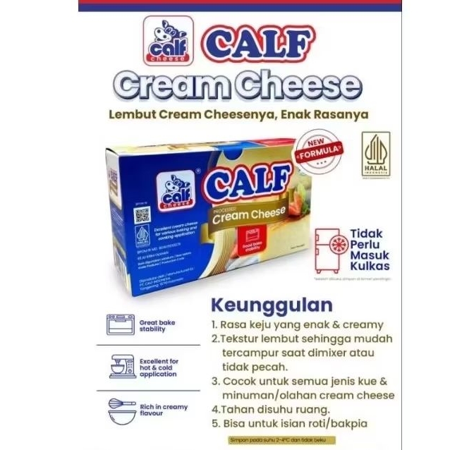 

CALF CREAM CHEESE 1 KG / CREAM CHEESE / KRIM KEJU