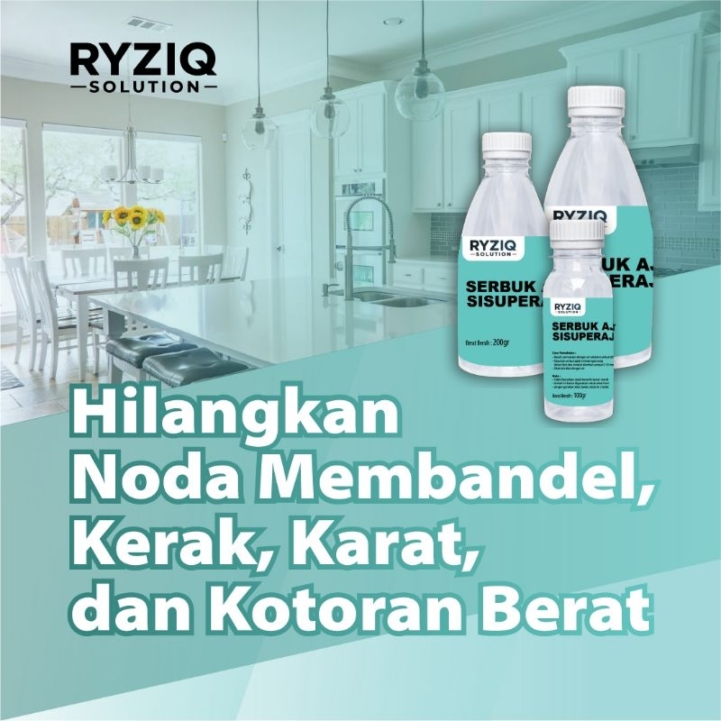 RYZIQ - SERBUK AJAIB 100gr Pembersih Serbaguna / Serbuk Pembersih Toilet / Siserbuk Ajaib Pembersih 