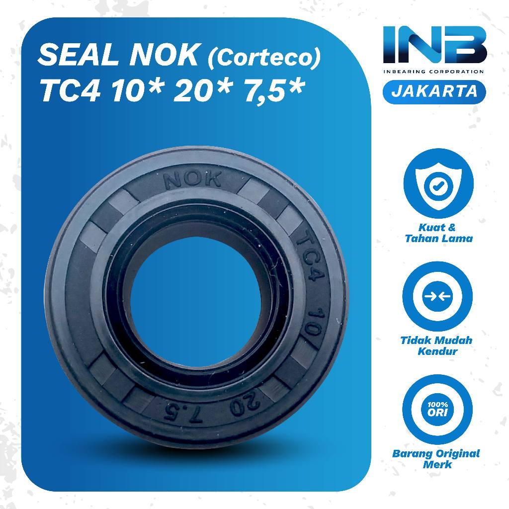 Seal Tc4 10 20 7.5 Nok Seal Shock Belakang Mio Beat Vega ZR Original Nok INB JAKARTA