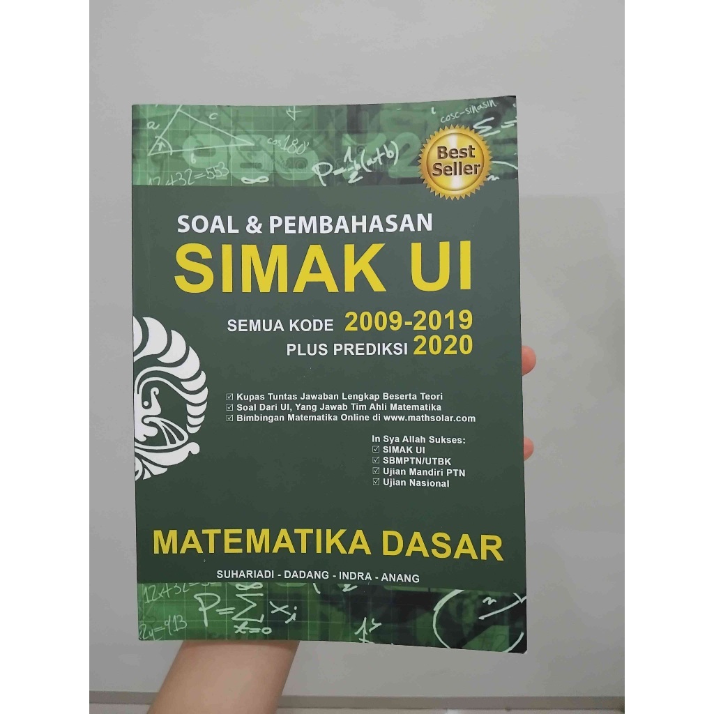 MATHSOLAR SIMAK UI Matematika Dasar (Naskah 2009-2019 + Prediksi soal 2020)