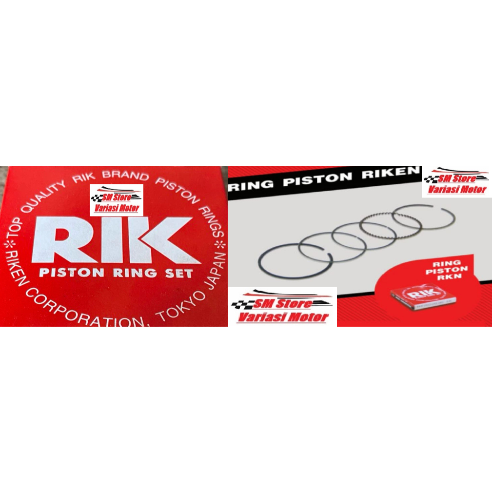 RIKEN RIK RKN Ring Piston Seher Mio Sporty Smile Mio Soul Karbu Fino Std / 25 / 50 / 75 / 100 / 125 
