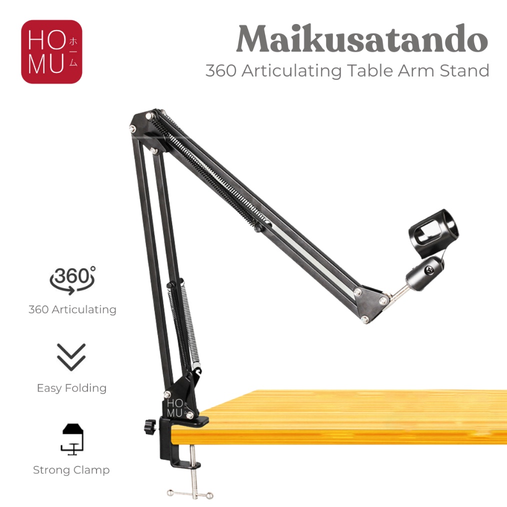 KODE M59T HOMU  MAIKUSUTANDO Stand Microphone  Stand Mic  Arm Suspensi Lazypod  Arm Stand