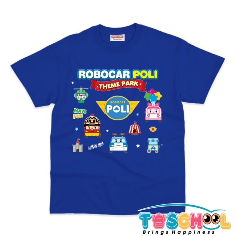 BAJU ANAK KAOS ANAK ROBOCAR POLI
