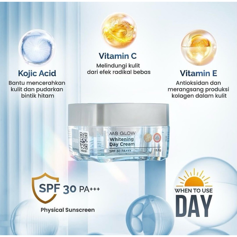 Ms Glow Whitening Day Cream Ms Glow Whitening Day Cream Krim Siang Ms Glow