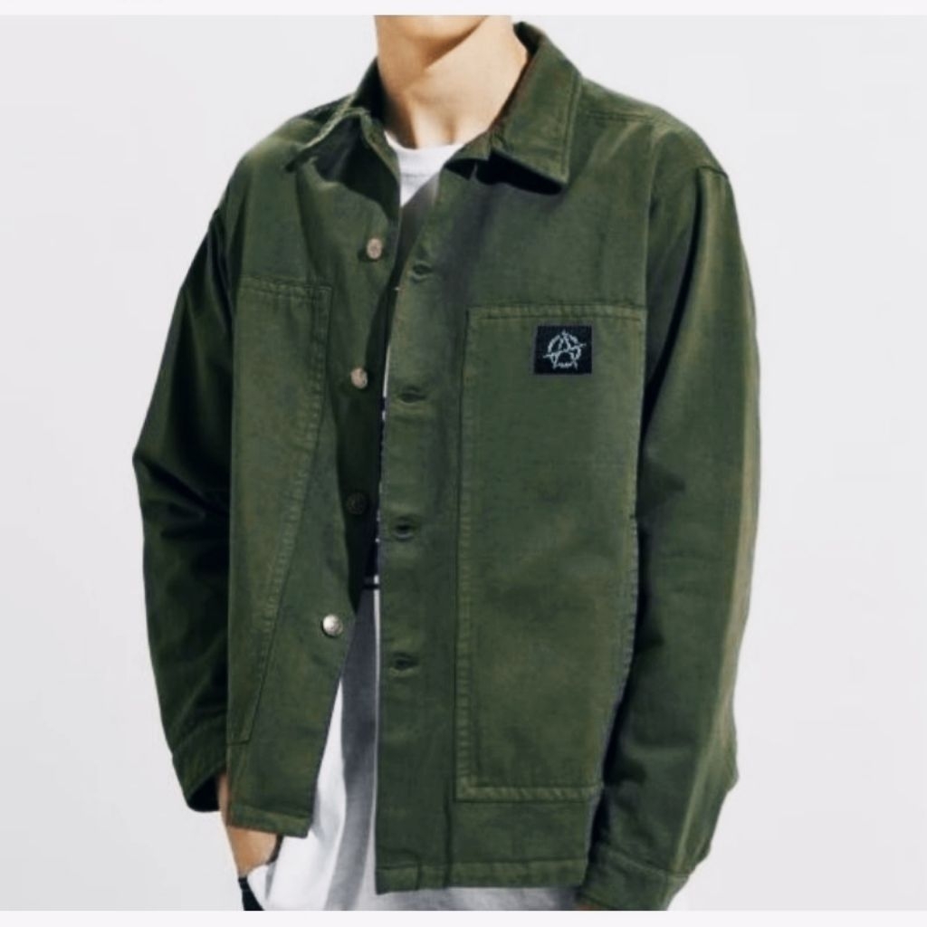 LASTING Jaket Retro Kemeja Panjang Pria