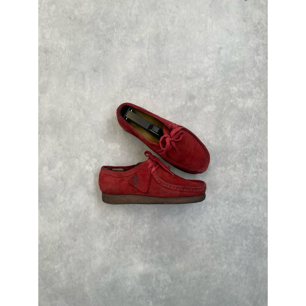 Clarks Wallabee Maroon Suede