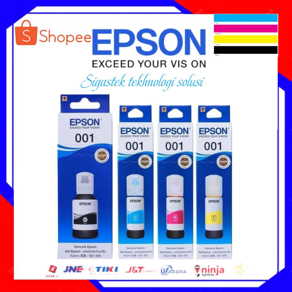 Tinta Epson 001 Original Printer L4150 L6160 L6170 L6190