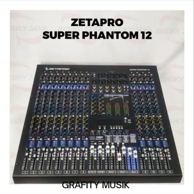 Mixer Zetapro SUPER PHANTOM 12 Channel ORIGINAL