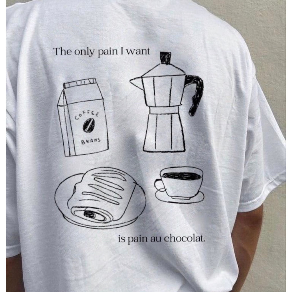 KAOS PINTEREST OVERSIZED TSHIRT KAOS COFFEE LOVERZ PECINTA KOPI - UNISEX TSHIRT - Y2K STYLE - STREET