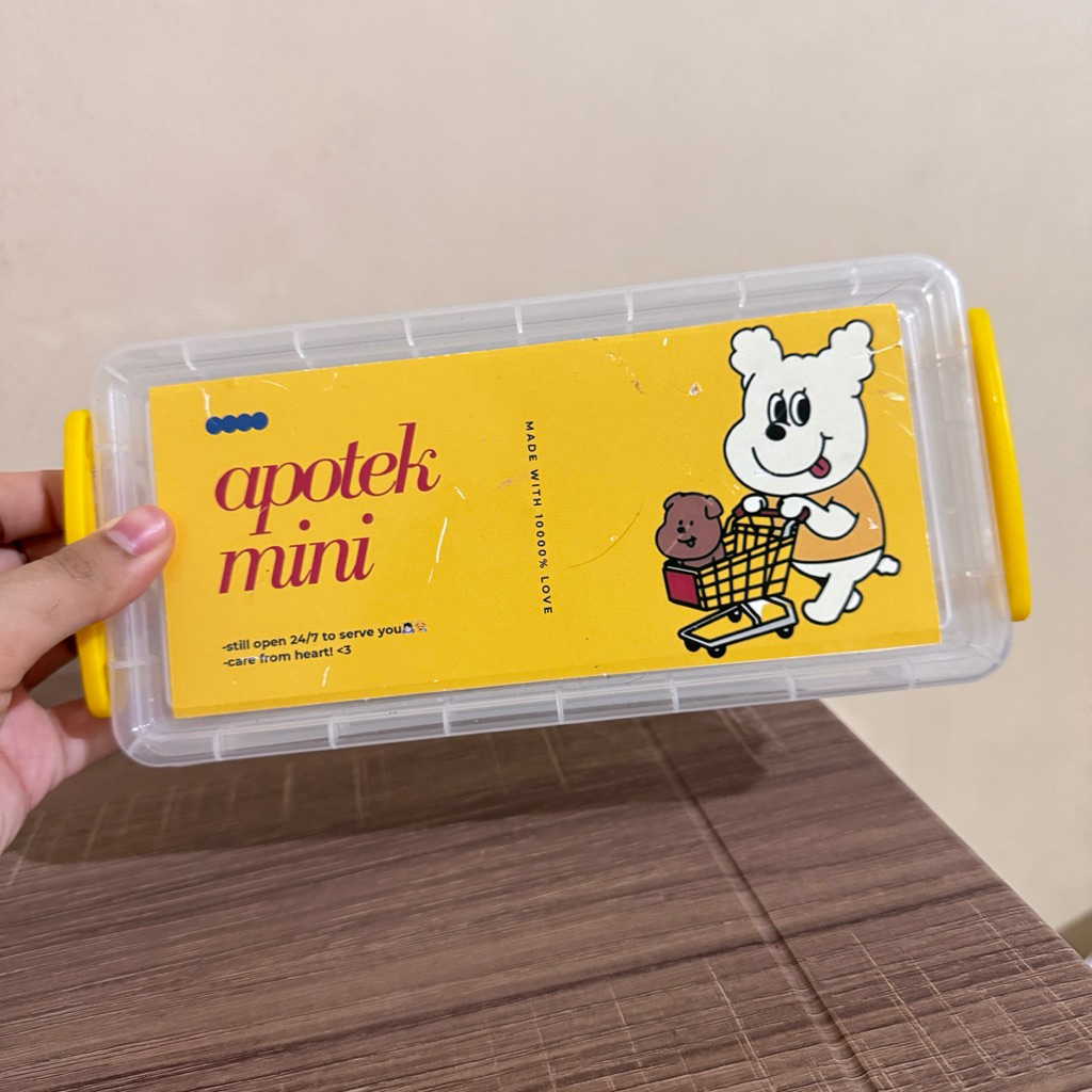 Organizer Serbaguna Tempat Wadah Kotak Box Boks Obat Medicine Kecil Sedang Perintilan Aksesoris Mani