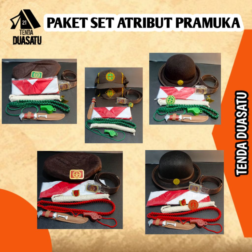 Paket Set Atribut Pramuka Siaga Penggalang SD/SMP